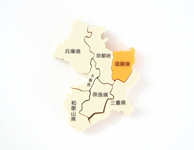 近畿地方の地図